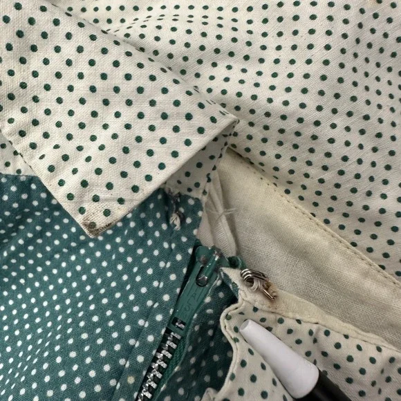 VINTAGE 50s Elaine Terry dress with full skirt polka dots & sweathear neckline - Picture 11 of 11